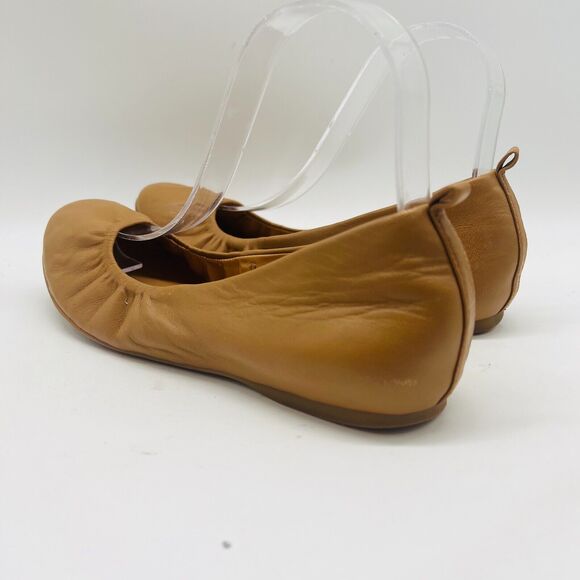 J Crew Ballet Flats Womens 7 Nude Brown Leather Cece Leather Shoes Core - Picture 5 of 13